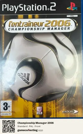 Championship Manager 2006 PlayStation 2, PAL box front