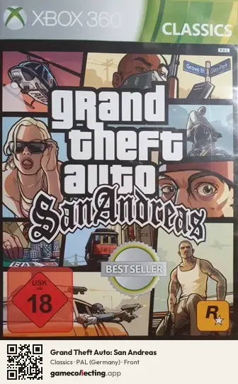 Grand Theft Auto: San Andreas Xbox 360, Germany box front