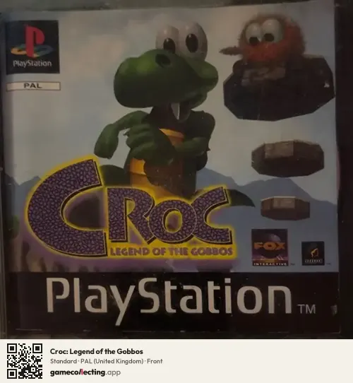 Croc: Legend of the Gobbos PlayStation, United Kingdom box front