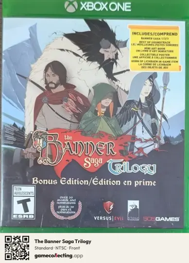 The Banner Saga Trilogy Xbox One, NTSC box front