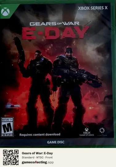 Gears of War: E-Day Xbox Series X, NTSC box front