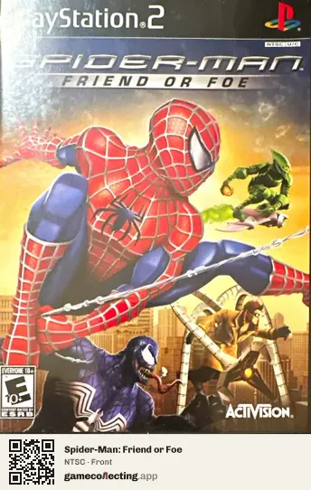 Spider-Man: Friend or Foe PlayStation 2, NTSC box front