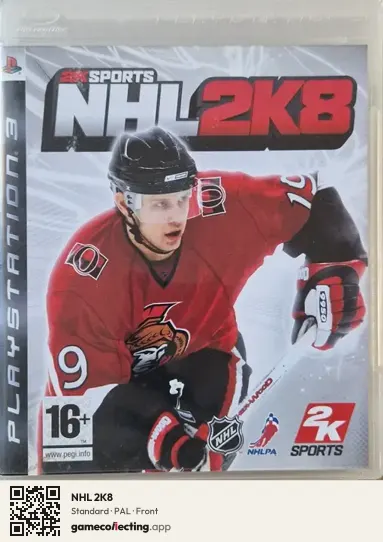 NHL 2K8 PlayStation 3, PAL box front