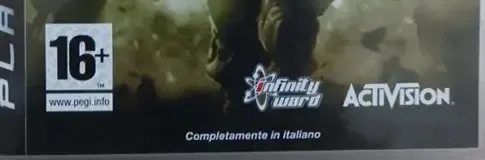 Call of Duty 4: Modern Warfare, the PEGI square on its front