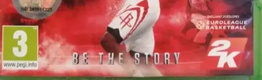 NBA 2K16, the PEGI square on its front