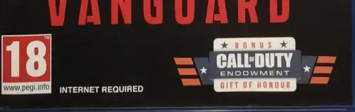 Call of Duty: Vanguard, the USK square on its front