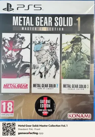 Metal Gear Solid: Master Collection Vol. 1 PlayStation 5, PAL box front