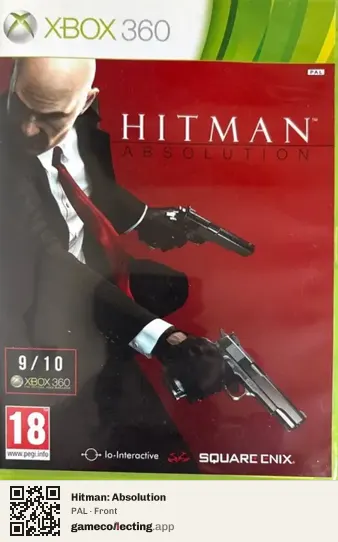 Hitman: Absolution Xbox 360, PAL box front