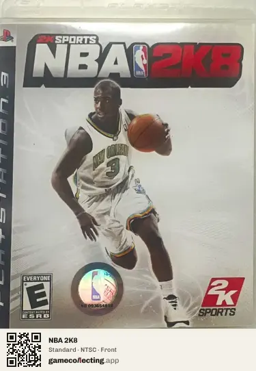 NBA 2K8 PlayStation 3, NTSC box front