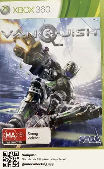 Vanquish Xbox 360, Australia box front