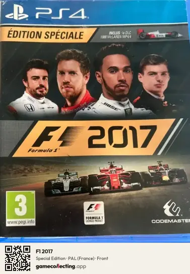 F1 2017 PlayStation 4, France box front