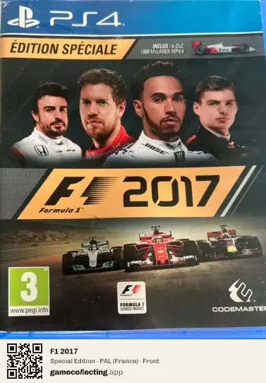F1 2017 PlayStation 4, France box front