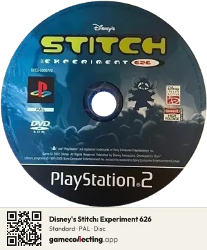 Disney's Stitch: Experiment 626 PlayStation 2, PAL disc