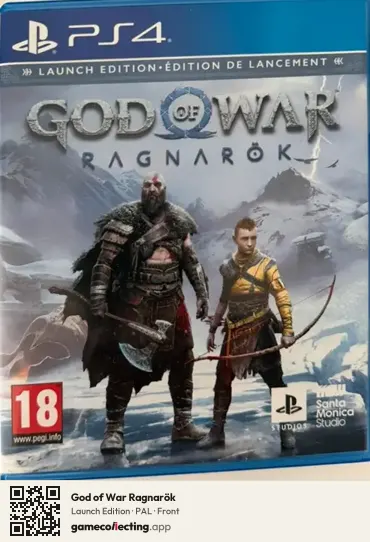 God of War Ragnarök PlayStation 4, PAL box front