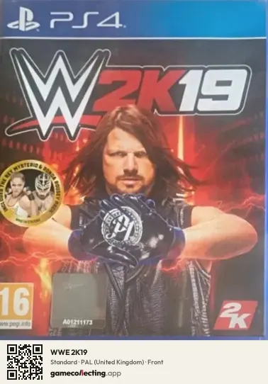 WWE 2K19 PlayStation 4, United Kingdom box front