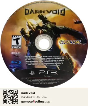 Dark Void PlayStation 3, NTSC disc