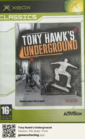 Tony Hawk's Underground Xbox, Italy box front