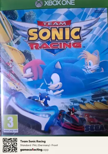 Team Sonic Racing Xbox One, Germany box front
