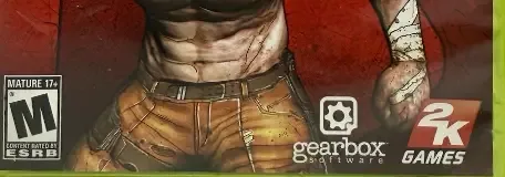 Borderlands, the ESRB box on its front