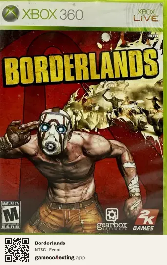 Borderlands Xbox 360, NTSC box front