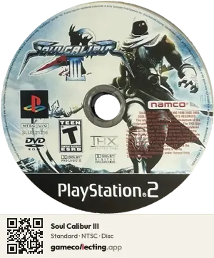 Soul Calibur III PlayStation 2, NTSC disc