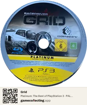 Grid PlayStation 3, PAL disc
