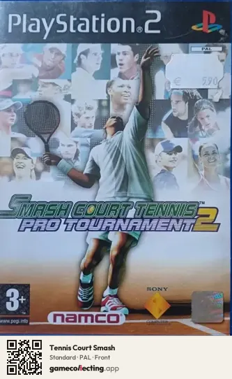 Tennis Court Smash PlayStation 2, PAL box front