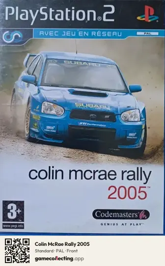 Colin McRae Rally 2005 PlayStation 2, PAL box front