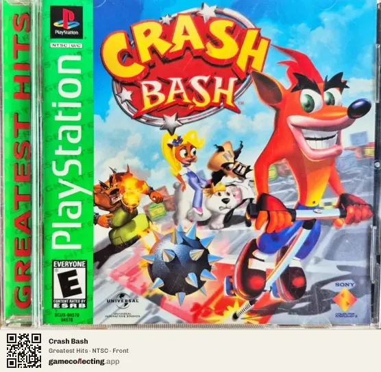 Crash Bash PlayStation, NTSC box front