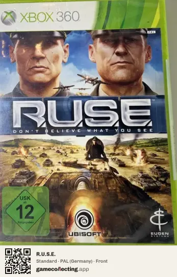 R.U.S.E. Xbox 360, Germany box front