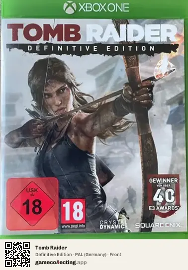Tomb Raider Xbox One, Germany box front