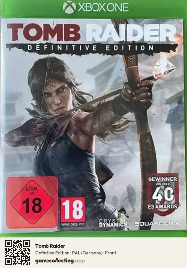 Tomb Raider Xbox One, Germany box front