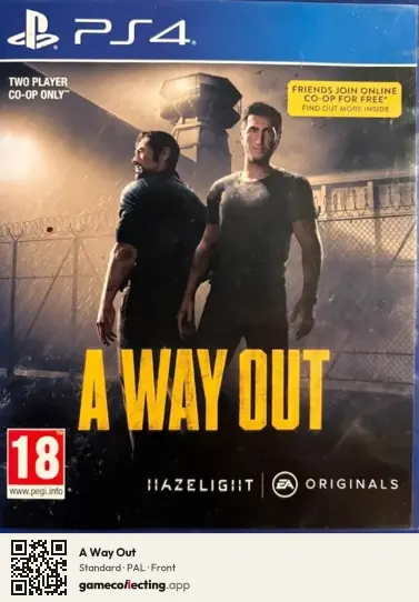 A Way Out PlayStation 4, PAL box front