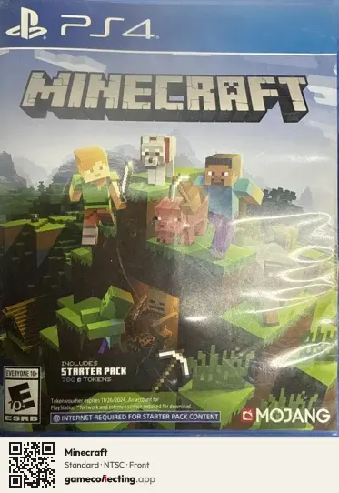 Minecraft PlayStation 4, NTSC box front