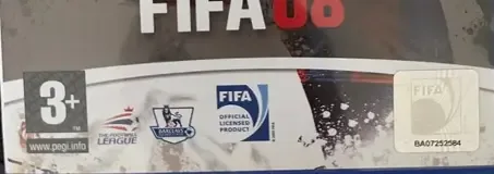 FIFA 08, the PEGI square on its front