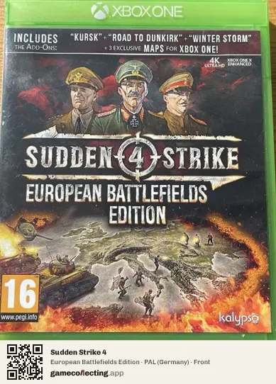 Sudden Strike 4 Xbox One, Germany box front