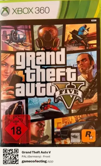 Grand Theft Auto V Xbox 360, Germany box front