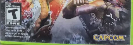 Street Fighter X Tekken, the ESRB box on its front