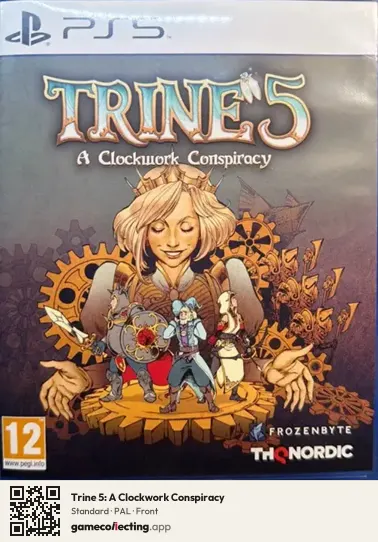 Trine 5: A Clockwork Conspiracy PlayStation 5, PAL box front