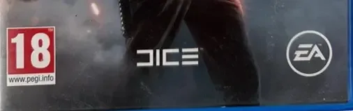 Battlefield 1, the PEGI square on its front
