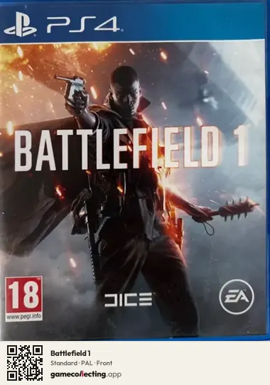 Battlefield 1 PlayStation 4, PAL box front