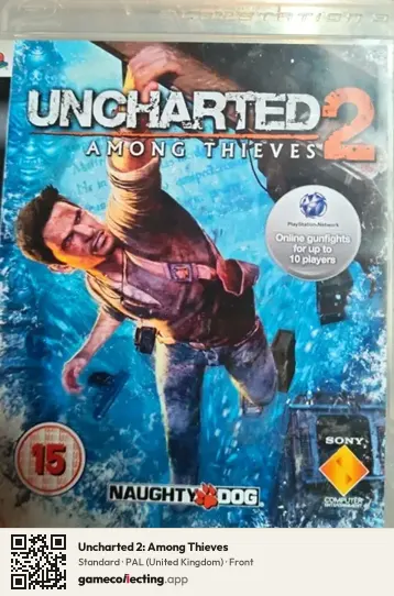 Uncharted 2: Among Thieves PlayStation 3, United Kingdom box front