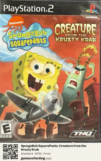 SpongeBob SquarePants: Creature from the Krusty Krab PlayStation 2, NTSC box front