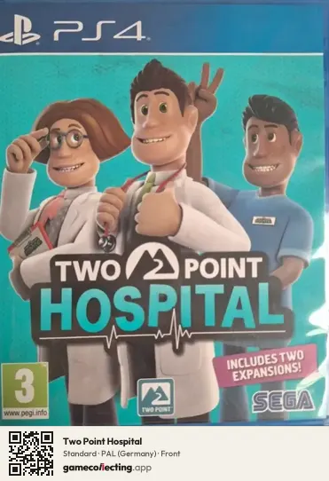 Two Point Hospital PlayStation 4, Germany box front