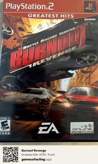 Burnout Revenge PlayStation 2, NTSC box front