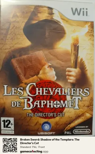 Broken Sword: Shadow of the Templars: The Director's Cut Nintendo Wii, PAL box front