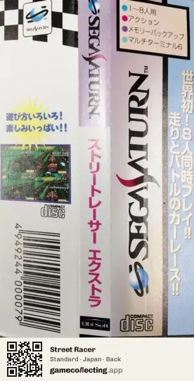 Street Racer Sega Saturn, Japan box back