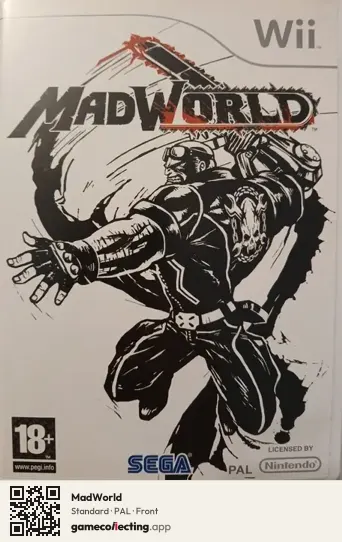 MadWorld Nintendo Wii, PAL box front