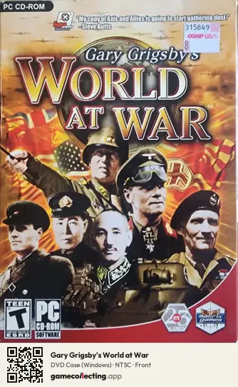Gary Grigsby's World at War Computer, NTSC box front
