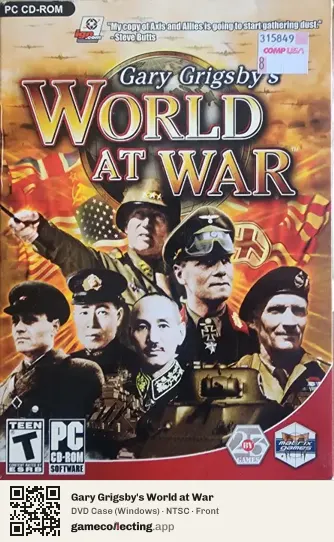 Gary Grigsby's World at War Computer, NTSC box front